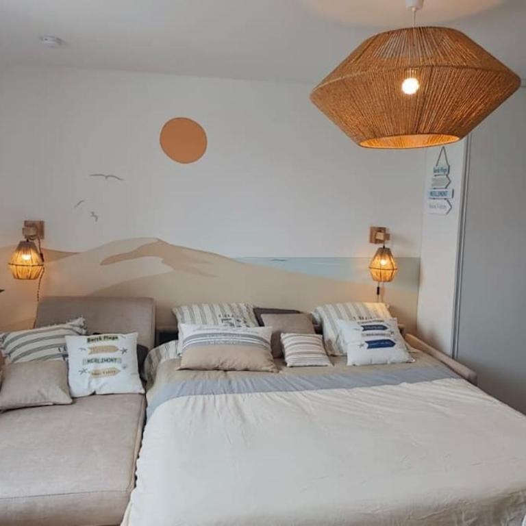 BERCK Beach Attitude 160 QUEEN SIZE très confort - 3min de la plage - Studio - 20
