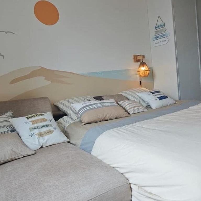 BERCK Beach Attitude 160 QUEEN SIZE très confort - 3min de la plage - Studio - 16