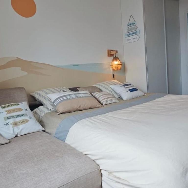 BERCK Beach Attitude 160 QUEEN SIZE très confort - 3min de la plage - Studio - 15