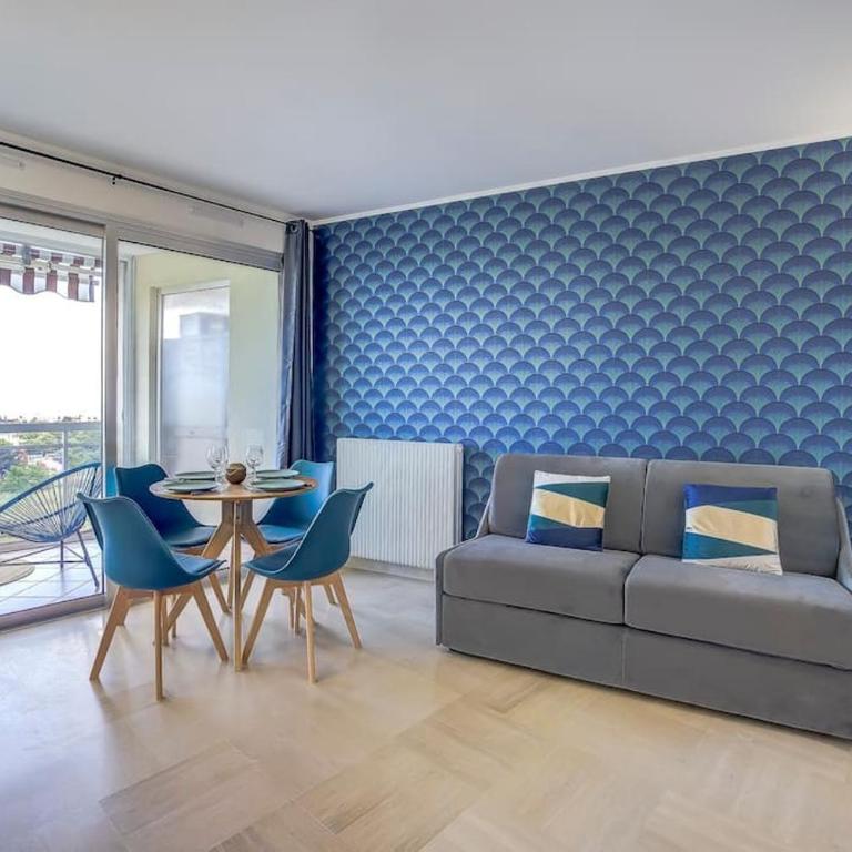 Studio vue mer, piscine - tennis - Appartement 1 Chambre - 7