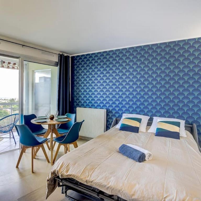 Studio vue mer, piscine - tennis - Appartement 1 Chambre - 8