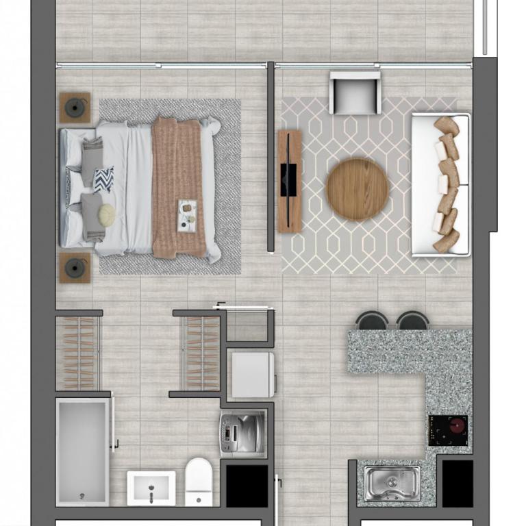 Departamento piso 17 Concepción - Apartamento de 1 dormitorio - 16
