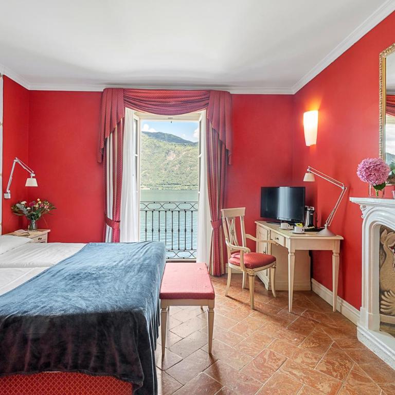 Hotel Cannobio - Camera Standard Doppia con Letti Singoli con Vista Lago - 1