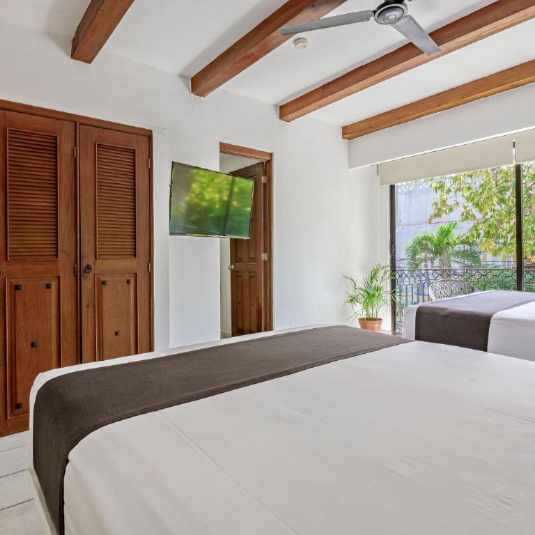 Hotel Banana Boutique & Spa - 5th Av Playa del Carmen - Deluxe Double Room with Balcony and City Views - 8