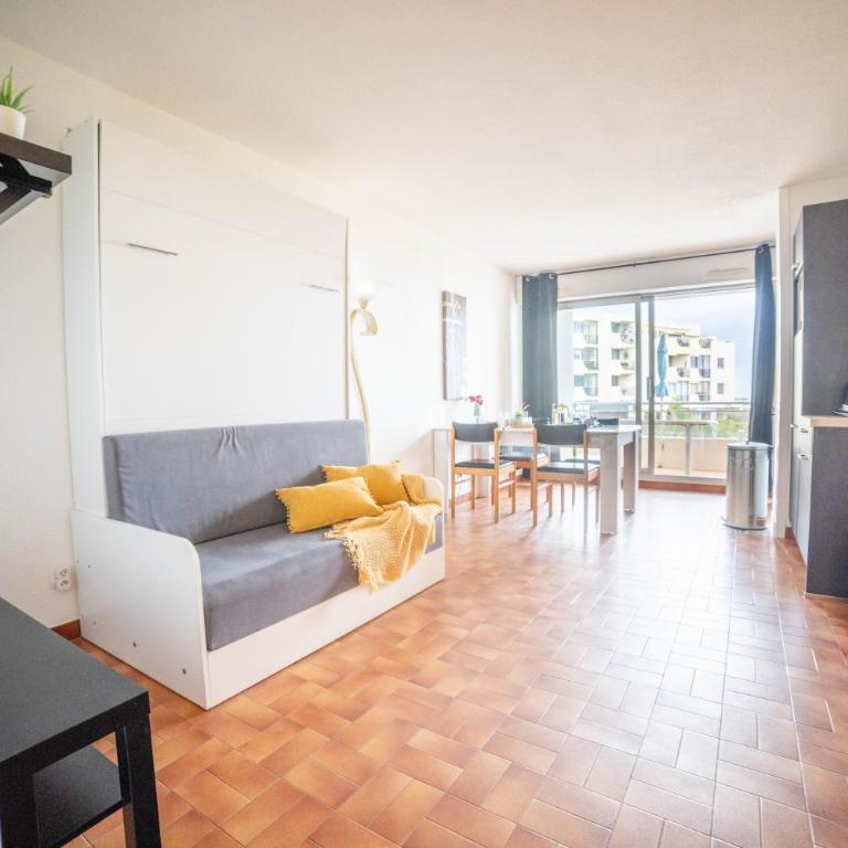 La Perle Bleue Vue sur mer-Terrasse-Parking-Plage Top ProsConciergerie Palavas-les-Flots - Appartement 1 Chambre avec Vue sur la Mer et Terrasse - 11