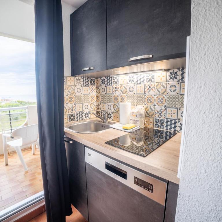 La Perle Bleue Vue sur mer-Terrasse-Parking-Plage Top ProsConciergerie Palavas-les-Flots - Appartement 1 Chambre avec Vue sur la Mer et Terrasse - 7