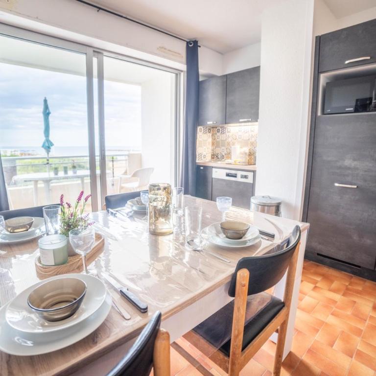 La Perle Bleue Vue sur mer-Terrasse-Parking-Plage Top ProsConciergerie Palavas-les-Flots - Appartement 1 Chambre avec Vue sur la Mer et Terrasse - 4