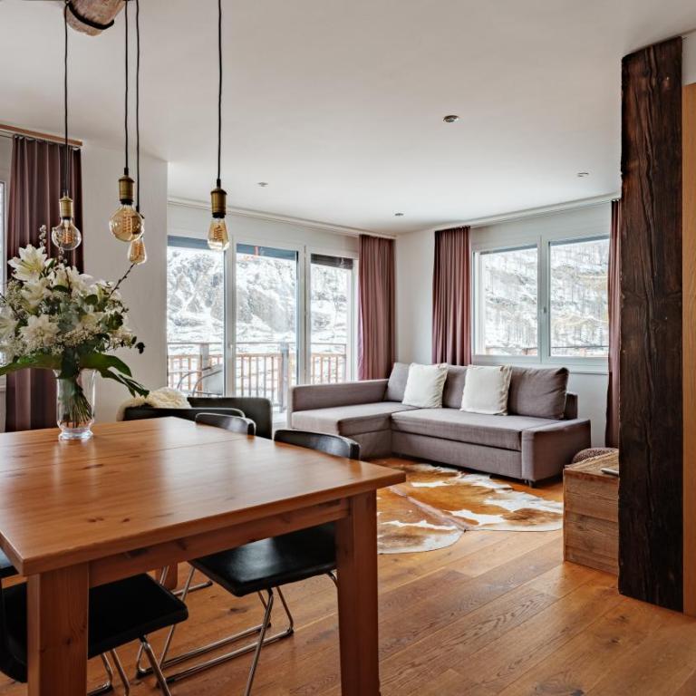 Chalet Luna by Zermatt Premium Apartments - Apartment mit 1 Schlafzimmer und Matterhornblick - 2