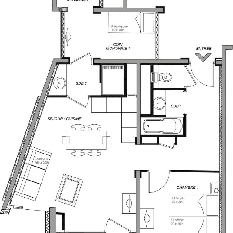 Chalet Hôtel Quartz - Appartement - 5