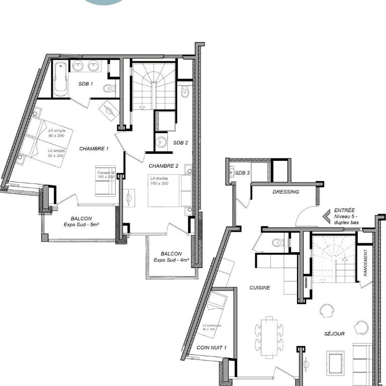 Chalet Hôtel Quartz - Appartement - 6