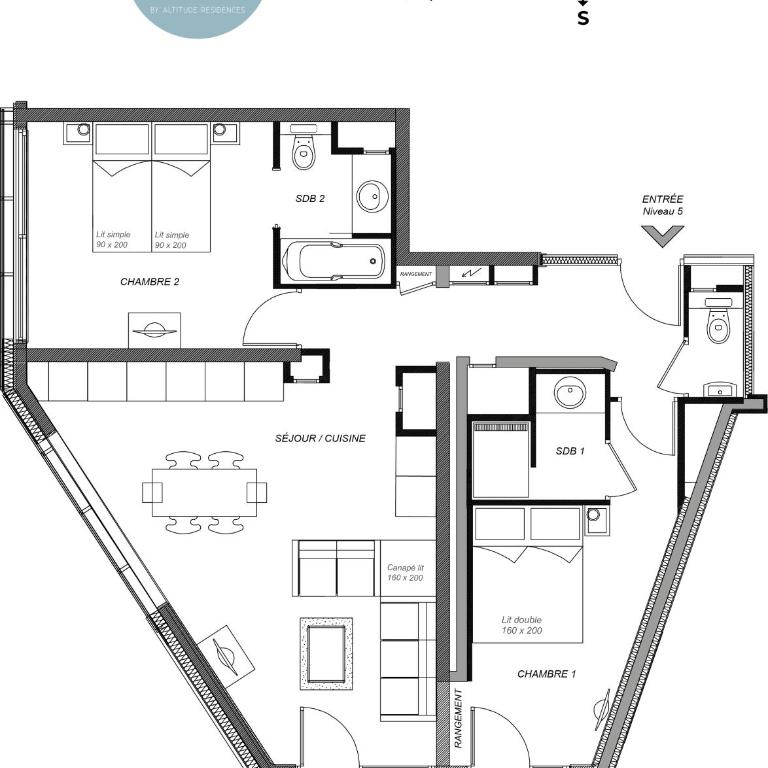 Chalet Hôtel Quartz - Appartement - 6