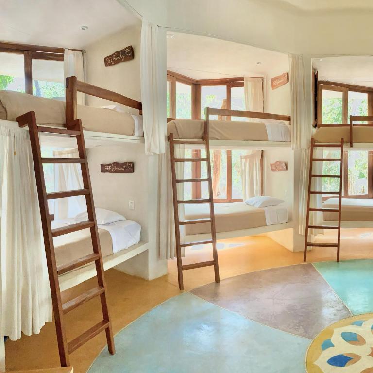 Hotel Holistika Tulum - Einzelbett im Frauenschlafsaal - 6