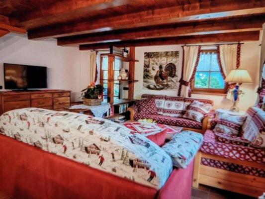 Chalet Berghof L'Aret in Val di Rabbi - Appartamento con 1 Camera da Letto, Balcone e Vista Montagna - 19
