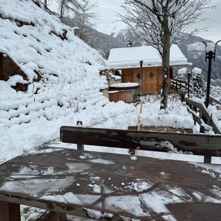 Chalet Berghof L'Aret in Val di Rabbi - Appartamento con 1 Camera da Letto, Balcone e Vista Montagna - 40