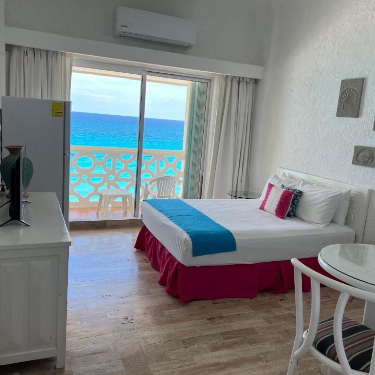 BOF Apartments Cancun - Habitación Doble con balcón y vistas al mar - 8