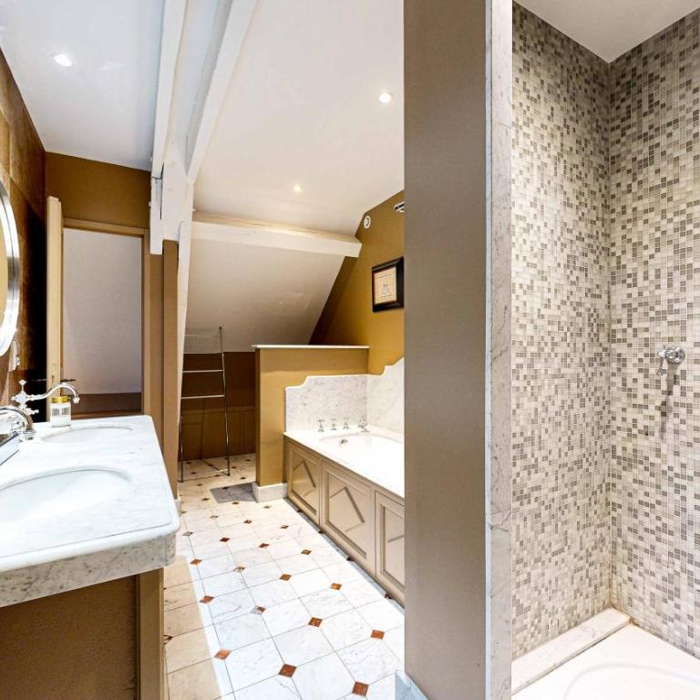 Demeure Saint Louis Historic manor, air-conditioned, free private parking, City 700m, WIFI, view - Apartment mit Gartenblick - 16