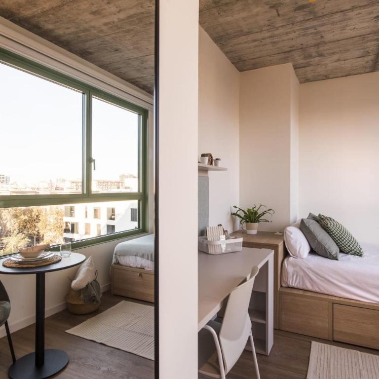 aparto Cristóbal de Moura Hall of residence - ONLY FOR STUDENTS IN BARCELONA - Studio - 4