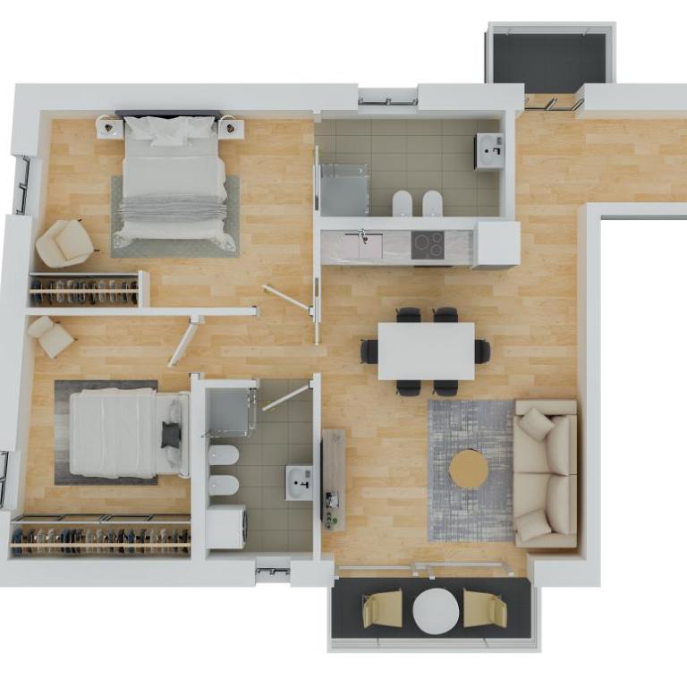 Magic Deluxe Suites - Free Parking - Appartamento con 2 Camere da Letto - 3