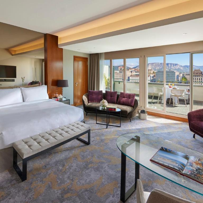 Mandarin Oriental, Geneva - Junior Suite Terrace mit Kingsize-Bett - 2
