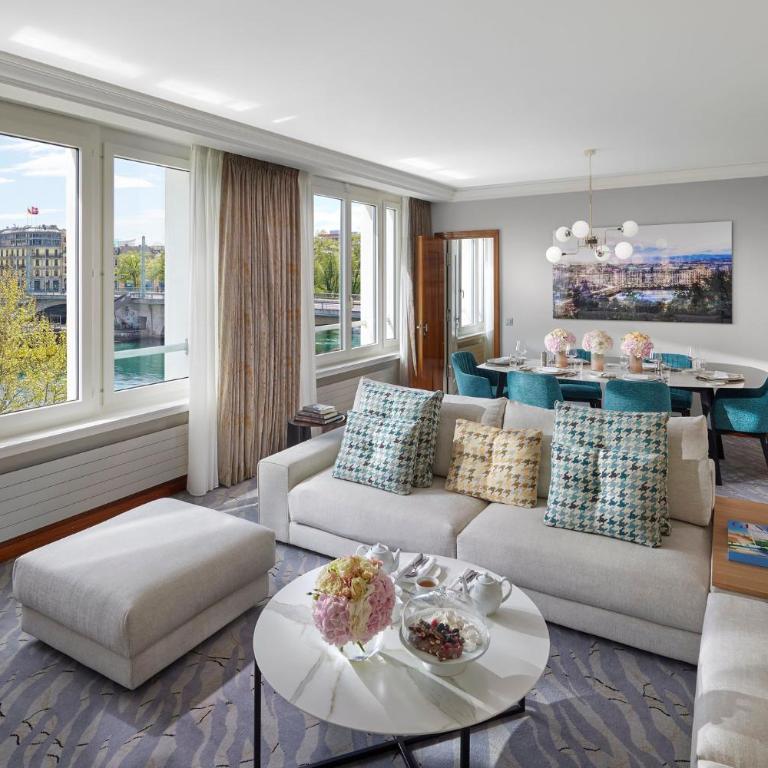Mandarin Oriental, Geneva - Deluxe Suite mit Kingsize-Bett und Flussblick - 4