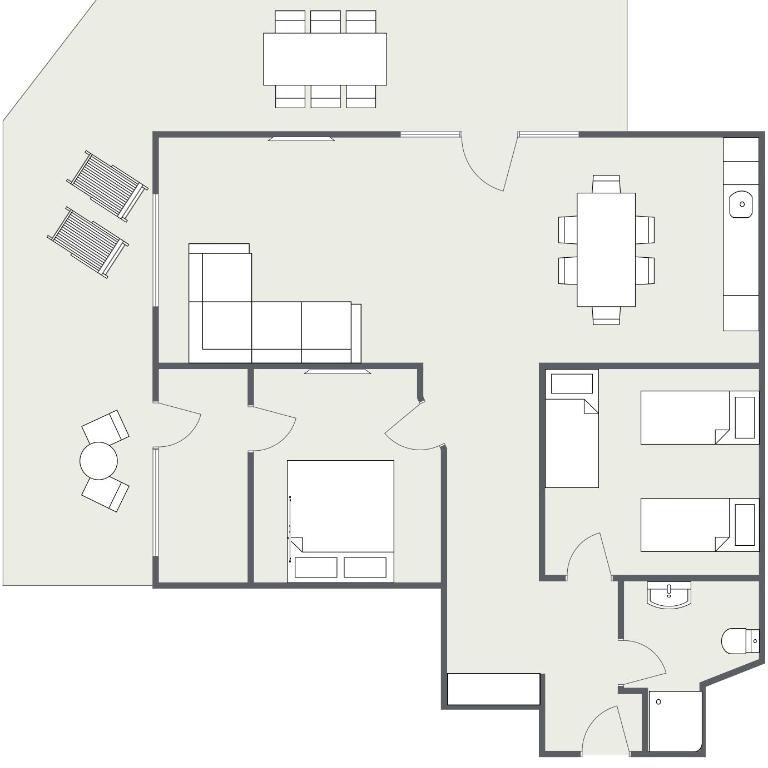 Appartement Haus Drobollach - Apartment mit 2 Schlafzimmern und Terrasse - 9