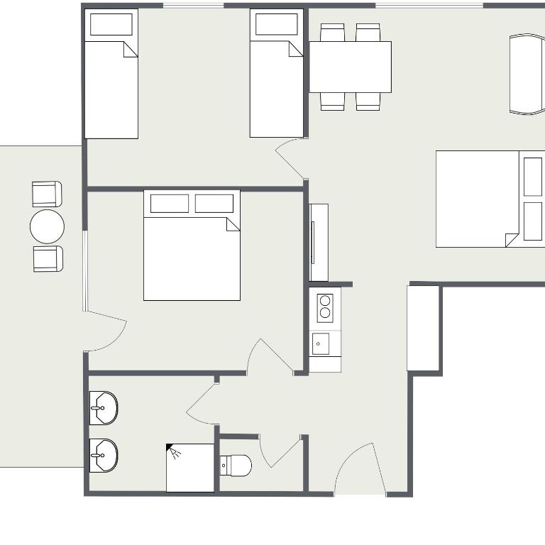 Appartement Haus Drobollach - Apartment mit 2 Schlafzimmern und Balkon - 9
