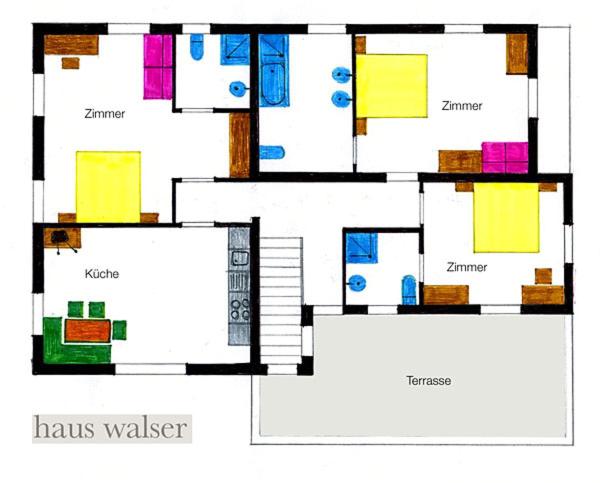 Haus Walser - Apartment mit 3 Schlafzimmern - 9