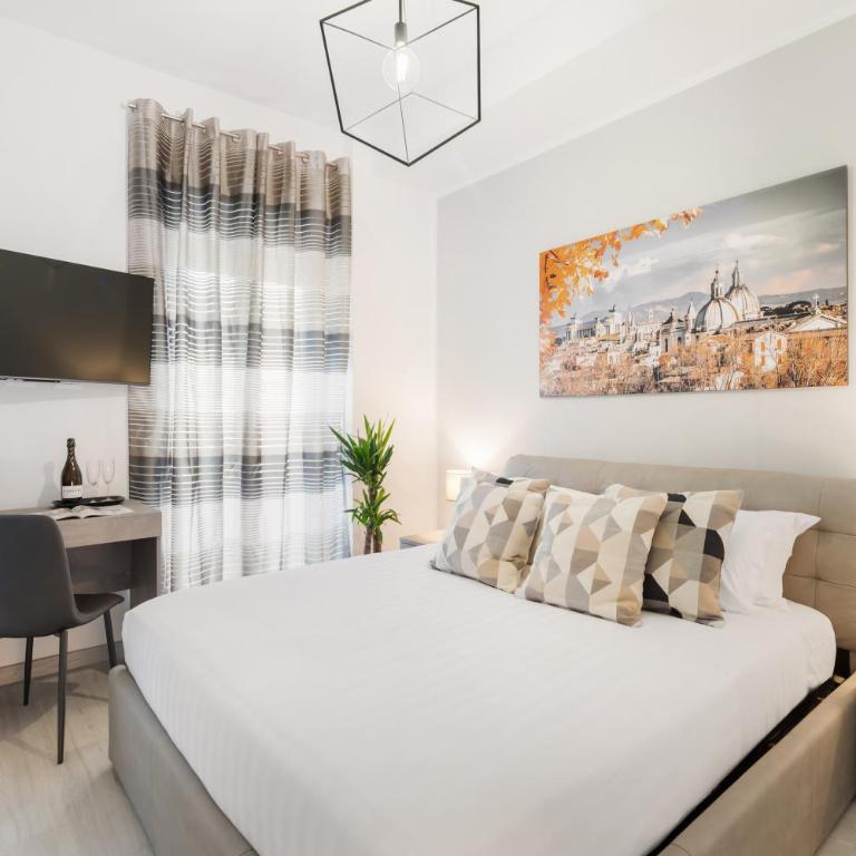 Clodio Welcome - 5 camere arredate con bagno interno - zona comune - condizionatori - - Deluxe Doppelzimmer mit Balkon - 7