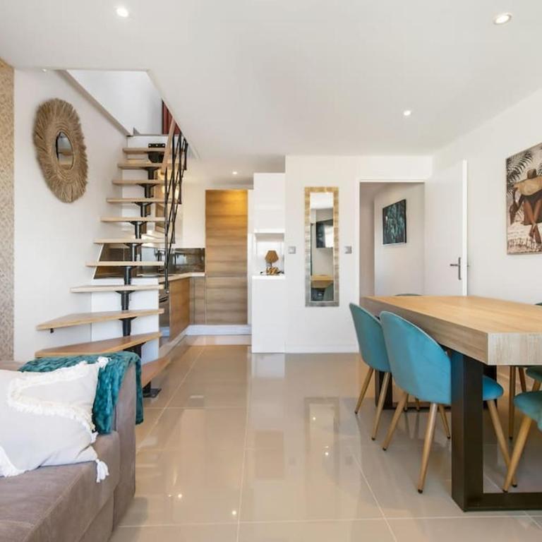 Eclats d'Azur, Duplex de charme, Plage 200 m - Apartment mit 3 Schlafzimmern - 10
