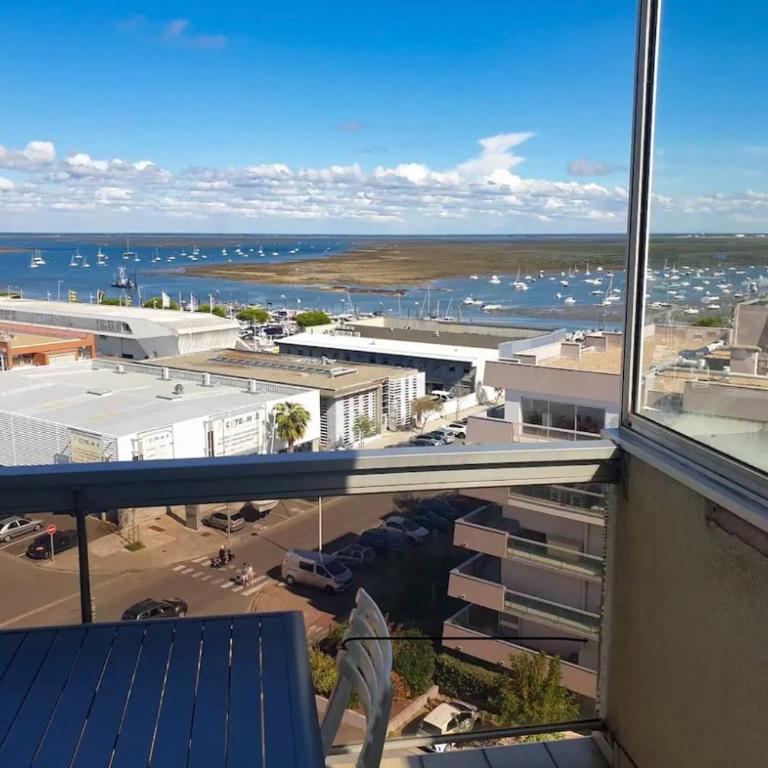 Studio vue mer-port Arcachon - Studio Lit Queen-Size de Luxe - 18