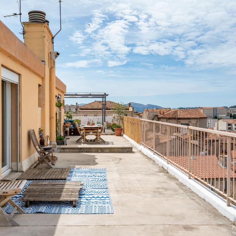 Apartment with Large Terrace and Panoramic View - 2 Bedrooms, Marseille - Apartment mit 2 Schlafzimmern - 17