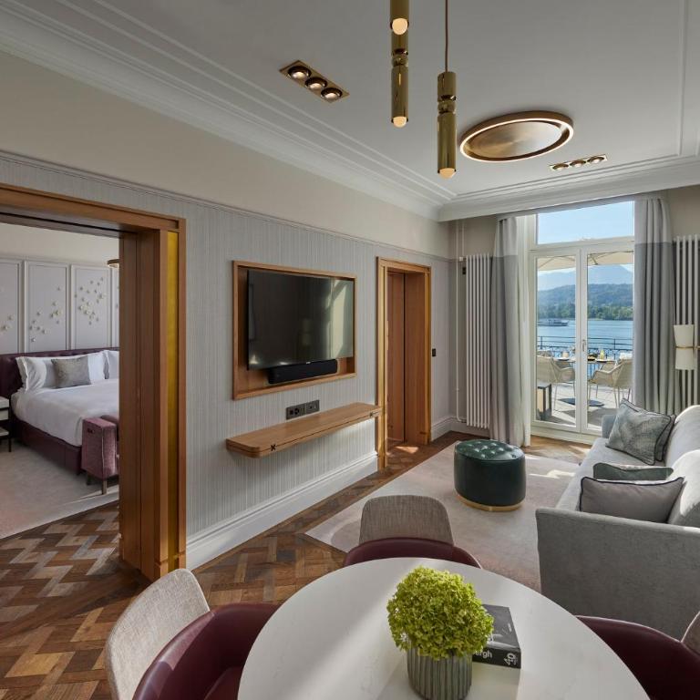Mandarin Oriental Palace, Luzern - Suite mit Seeblick und Terrasse - 3