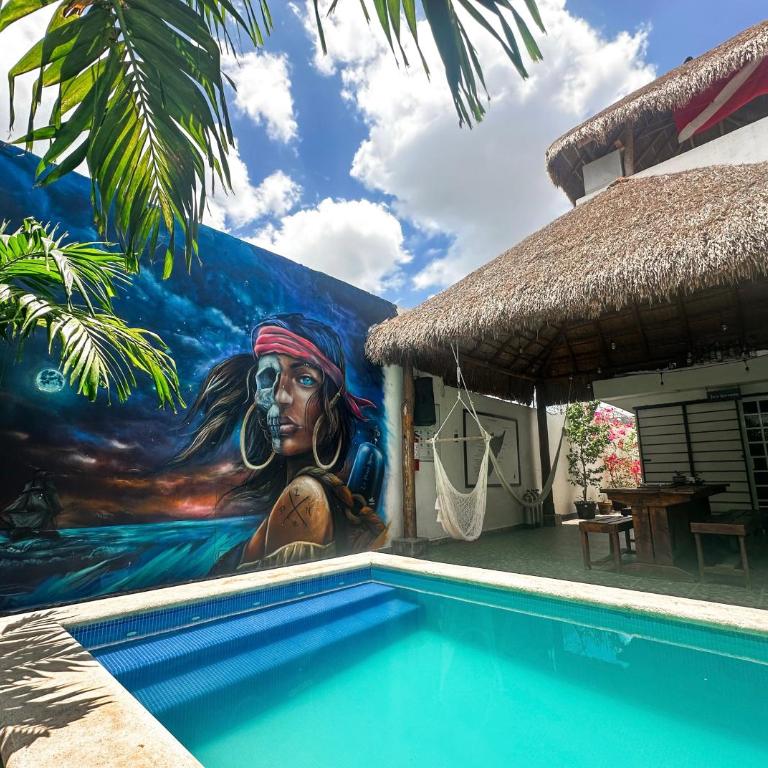 La Perle Noire - Dive Hotel Cozumel - Habitación con cama extragrande. - 1