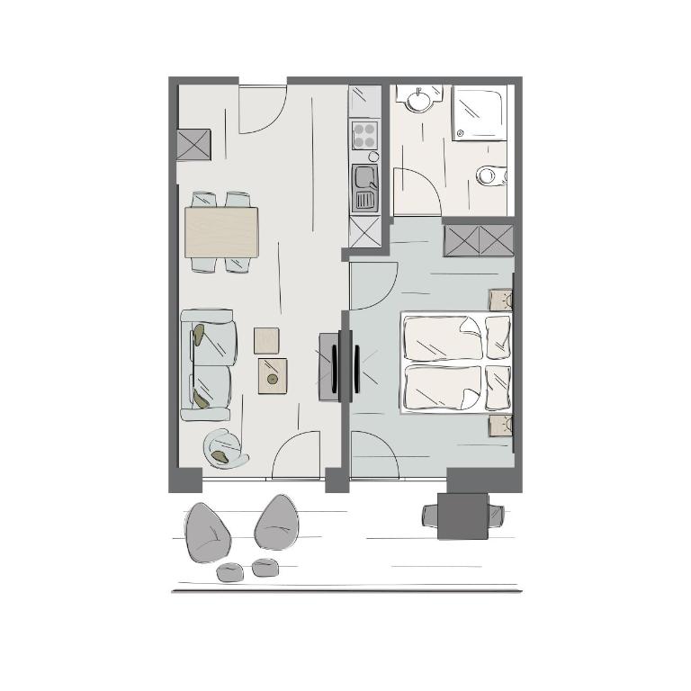das zeitlos - Apartment mit 1 Schlafzimmer - 7