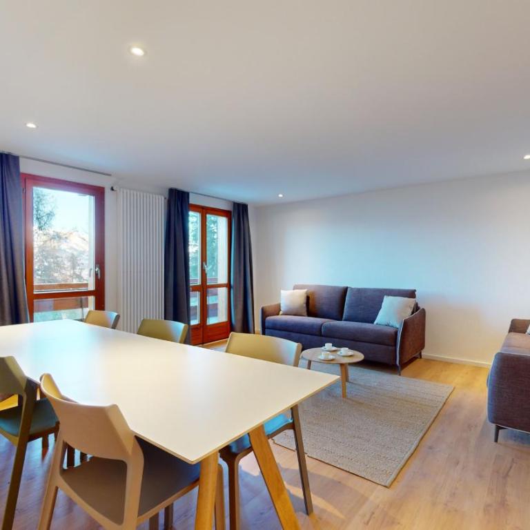 Chalet de l Ours VUE & NATURE Appart Pregny 8 pers - Apartment mit Balkon - 1