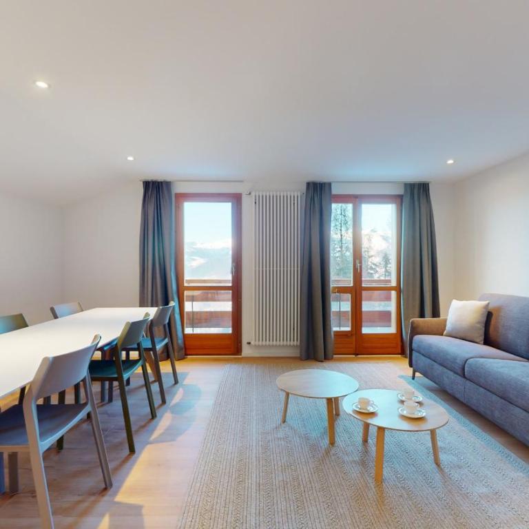 Chalet de l Ours VUE & NATURE Appart Pregny 8 pers - Apartment mit Balkon - 4