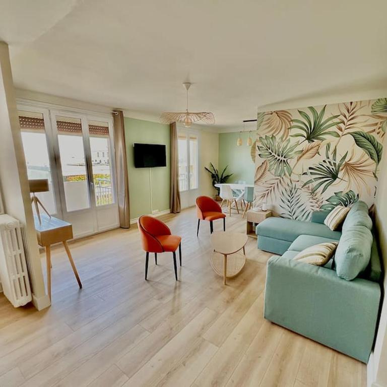 Spacieux T3 terrasse vue mer climatisé - Apartment mit 2 Schlafzimmern - 1