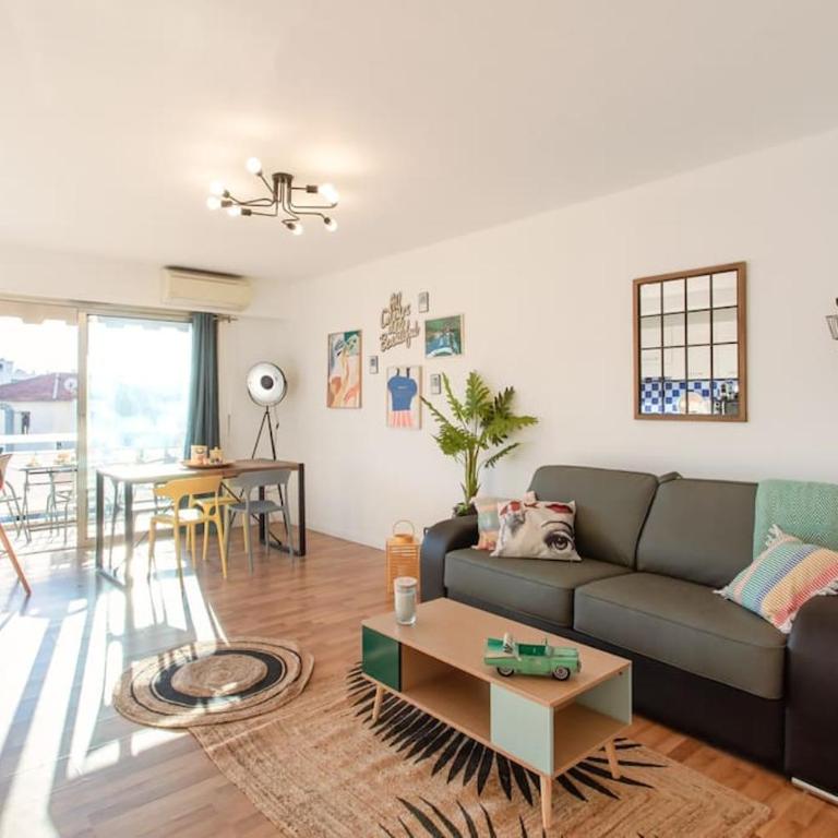 A10 Staywizus -1 BDR Heart of Juan les Pins 5 min Sea - AC & Balconies - Appartement 1 Chambre - 8