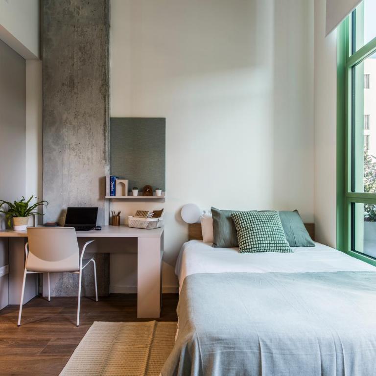 aparto Cristóbal de Moura Hall of residence - ONLY FOR STUDENTS IN BARCELONA - Studio with Garden View - 6