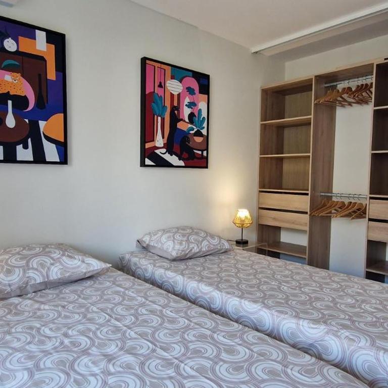Juan 4 prs, clim, 300m plage, piscine, parking - Appartamento con 1 Camera da Letto - 9