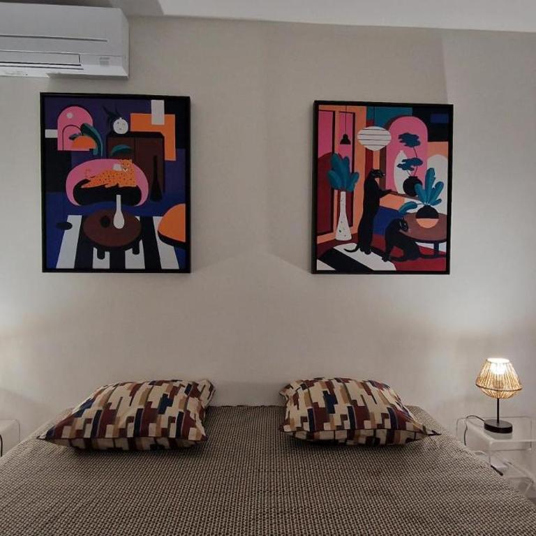 Juan 4 prs, clim, 300m plage, piscine, parking - Appartamento con 1 Camera da Letto - 11