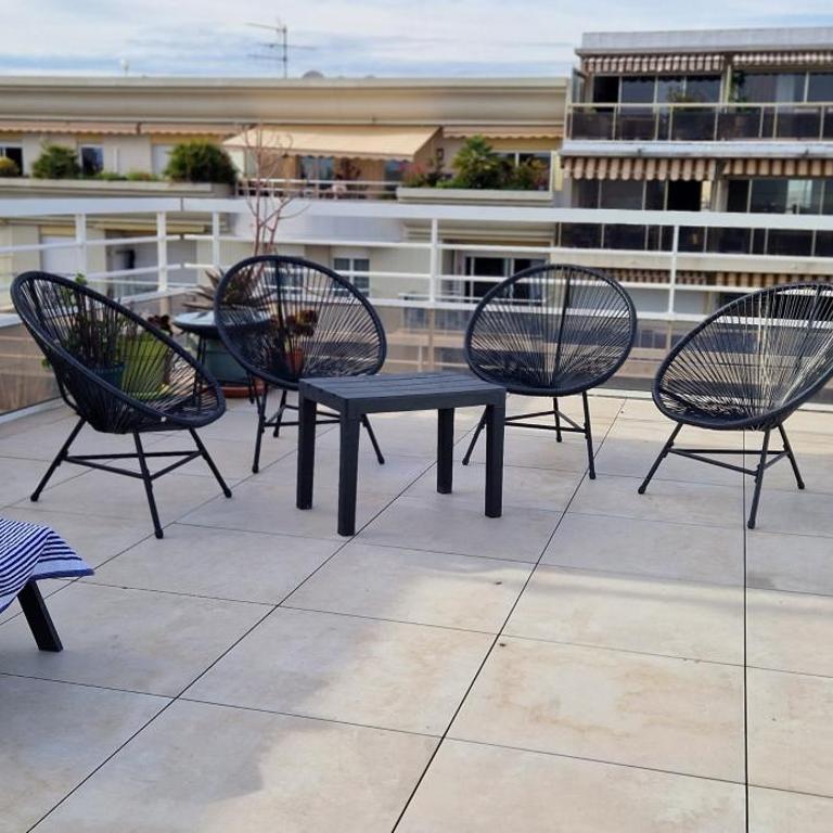 Juan 4 prs, clim, 300m plage, piscine, parking - Appartamento con 1 Camera da Letto - 31