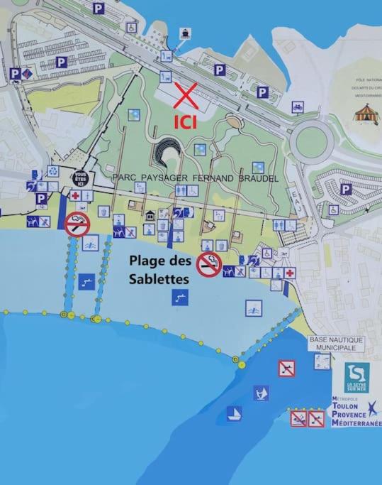 L'effet MER - Plage - Sablettes - Apartment mit 1 Schlafzimmer - 33