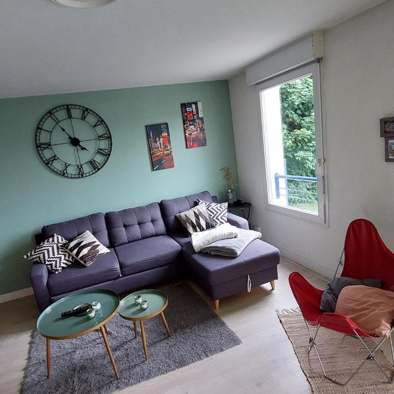 Rouen : Vue panoramique sur la seine avec parking - Appartement avec Balcon - 13
