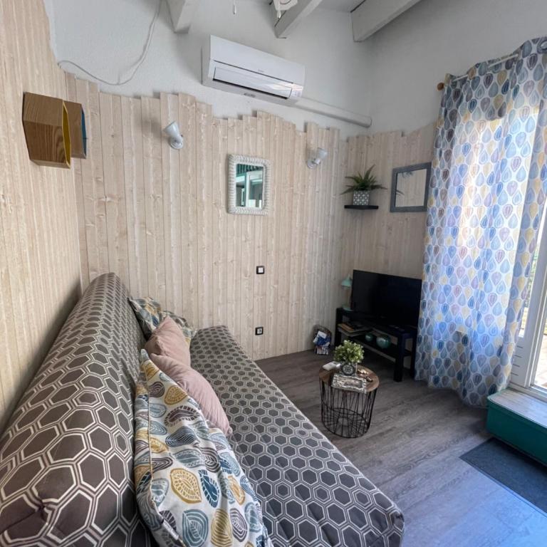 Studio Émeraude -Parking- Clim - Pinède - Proche Village Naturiste - Appartement 1 Chambre - 17