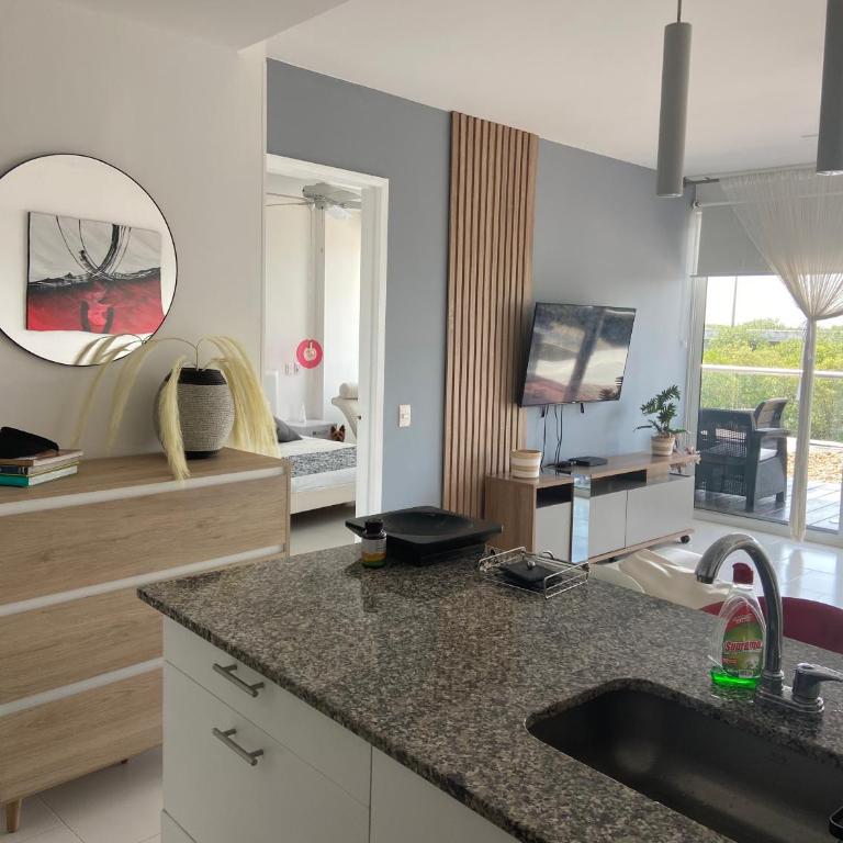 Cartagena Apartamento en Morros en Primera Linea de PLaya - Apartamento Superior de 1 dormitorio con balcón - 14