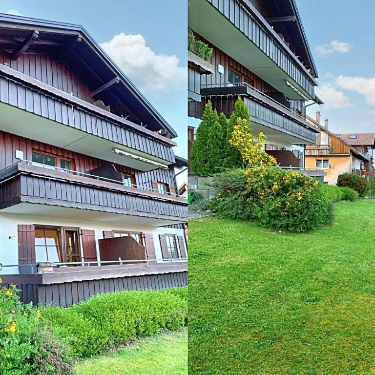 Bergnest Lodge mit Bergblick - Ca 3 min Skilift - Balkon - Garten - 6 Pers - Hund - Luftkurort - nähe Buchenegger Wasserfälle - Eistobel - Bodensee - Apartment mit 1 Schlafzimmer - 9