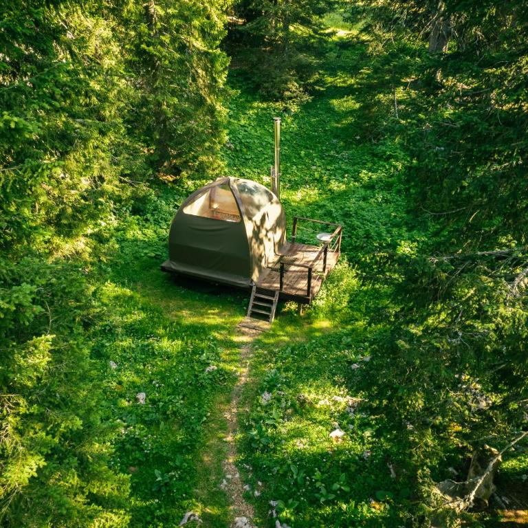 Eco Bivouac village igloos Annecy - LE SEMNOZ - à 20 minutes d'Annecy - Tente - 13
