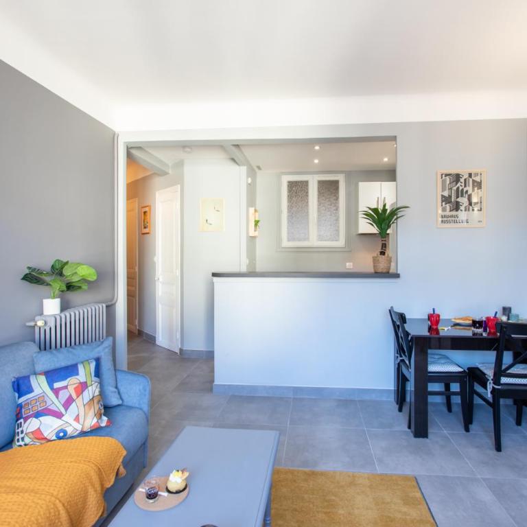 L12 Staywiz us - Port window 1Bedroom Wifi 5mins beach & Nice's Cap - Appartement 1 Chambre - 12