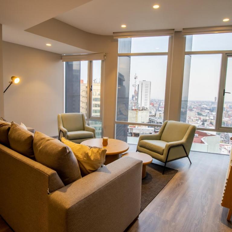 Capitalia Plaza Residences Reforma - Deluxe Apartment, 2 Bedrooms, A/C, City views - 6